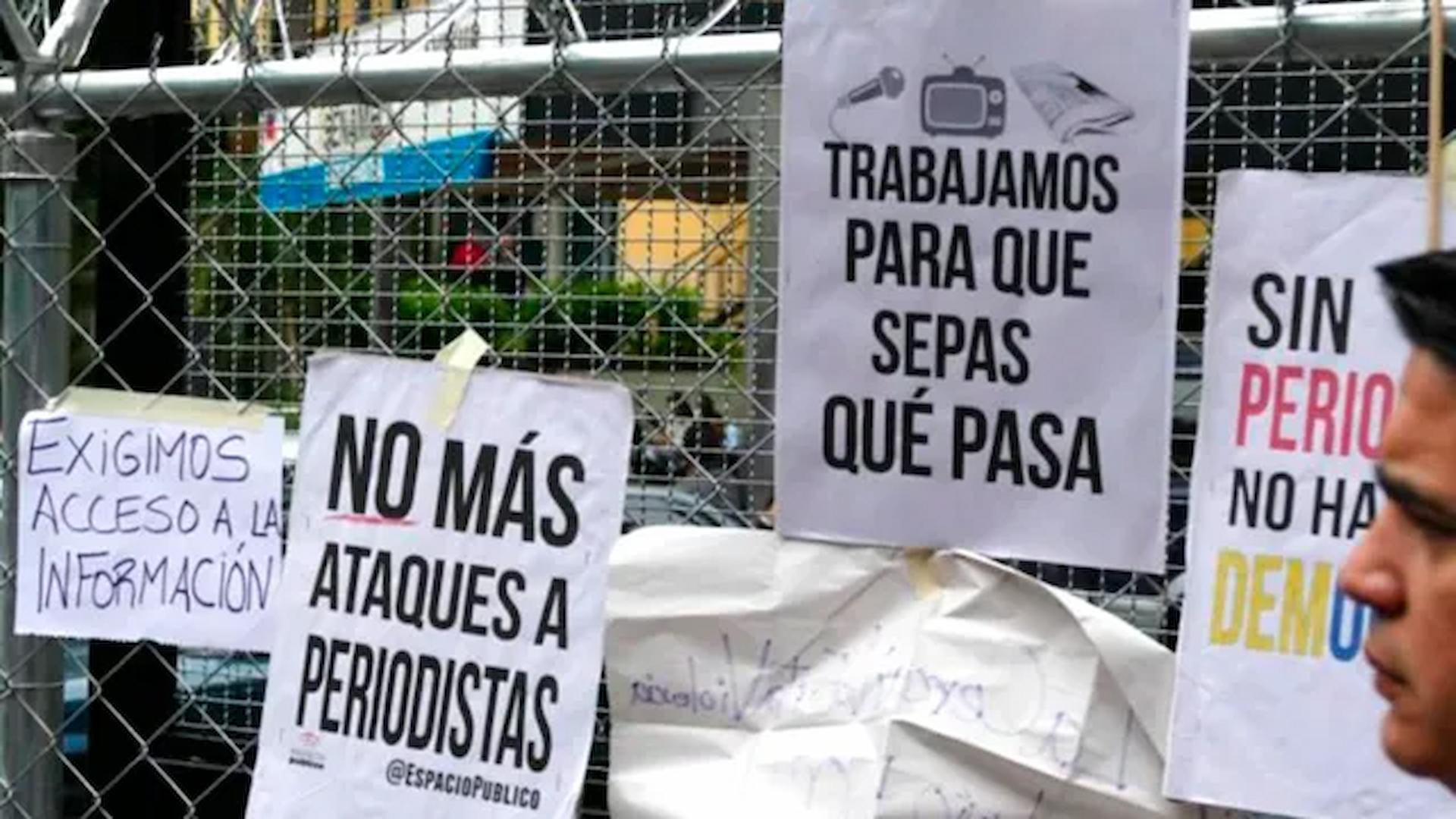 Brutal represión contra los periodistas en Venezuela