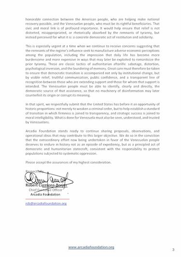 Arcadia Carta Anierta