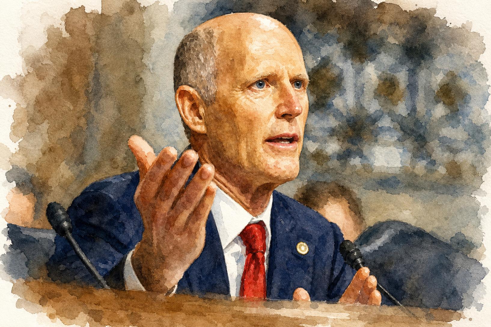 Rick Scott desconoce a Delcy Rodríguez y la llama “jefa de un cártel”
