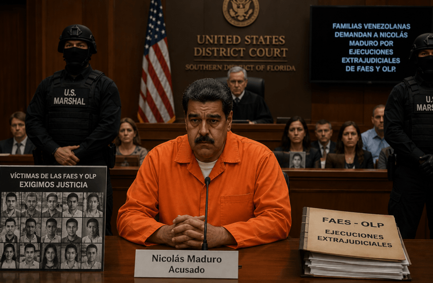 “El Estado me mató a mi hijo”: familias de víctimas de la FAES demandan a Maduro en Nueva York